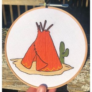 Teepee Embroidery Hoop